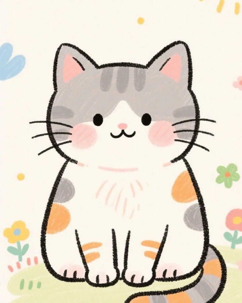 hình ảnh mèo cute anime 7