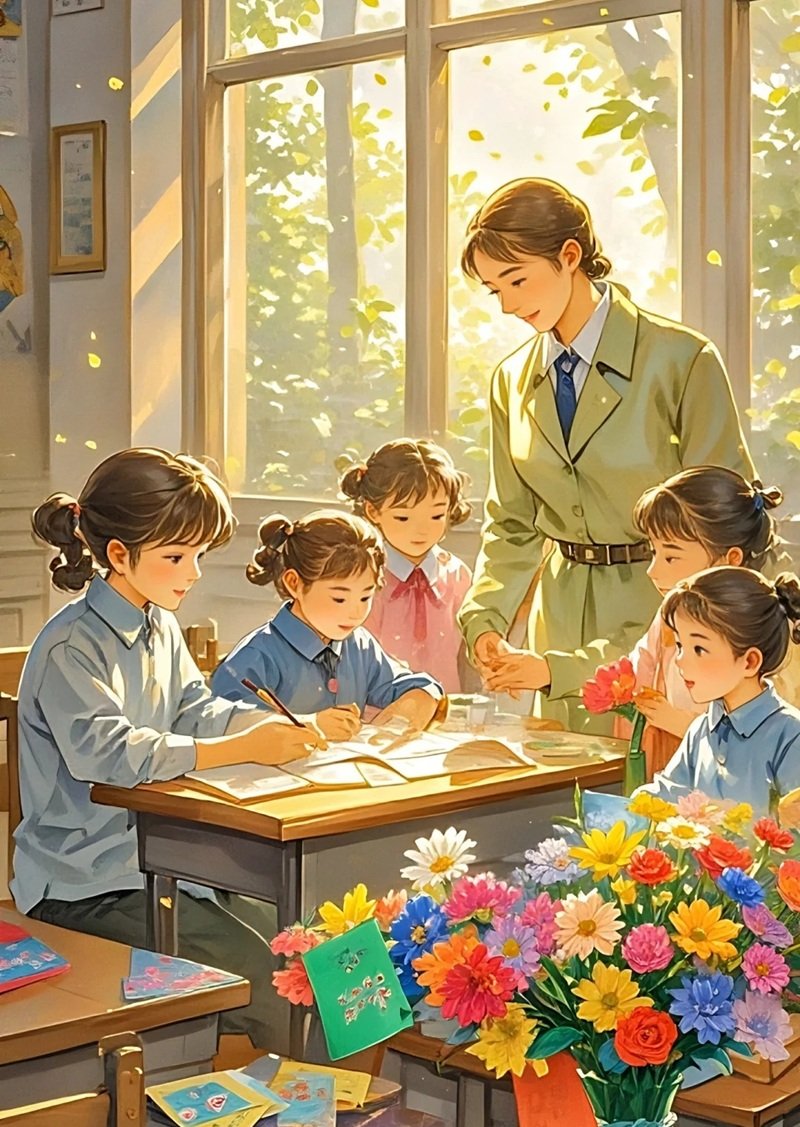 hình ảnh thầy cô và học sinh 15