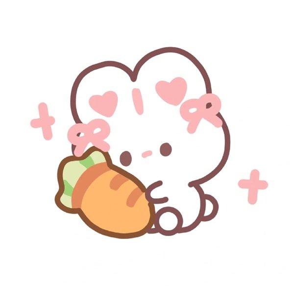 hình ảnh thỏ chibi cute