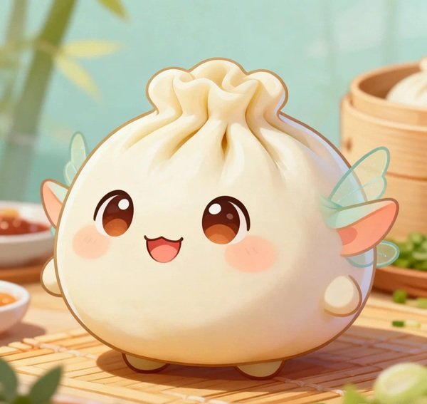 hình bánh bao cute 13
