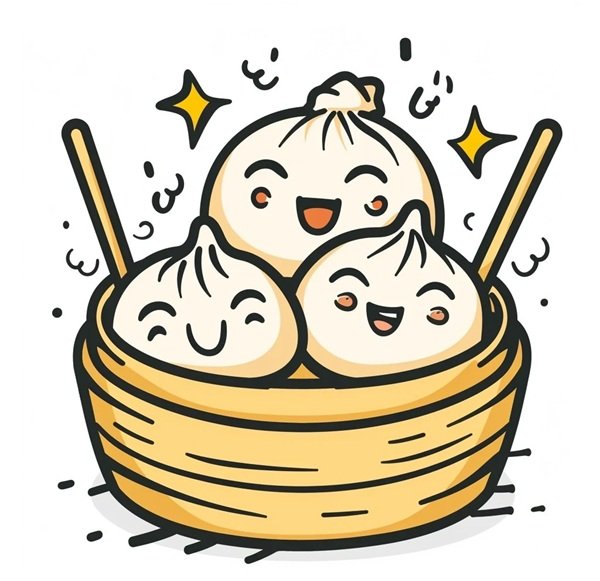 hình bánh bao cute 20