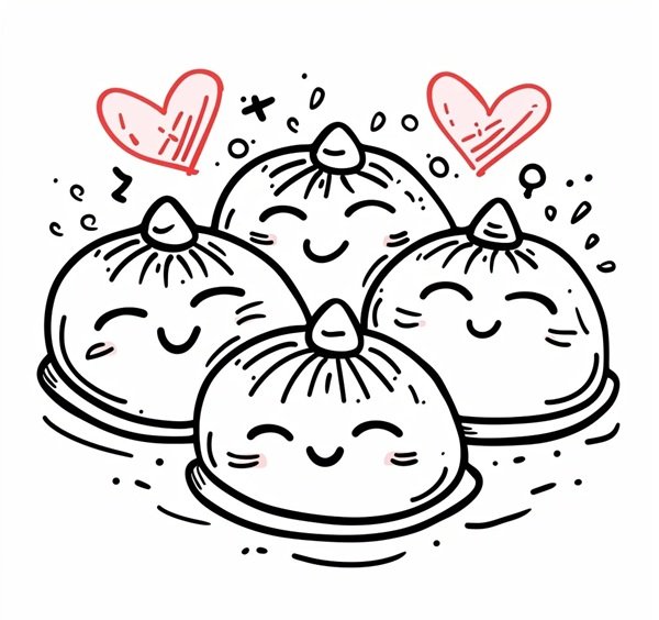 hình bánh bao cute 21