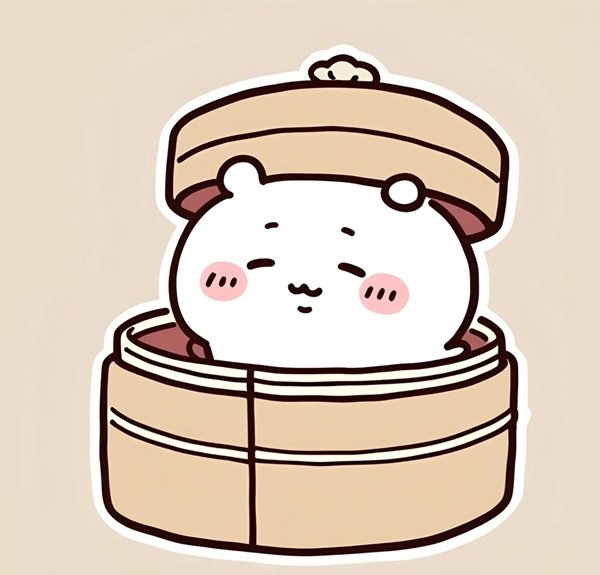 hình bánh bao cute 24