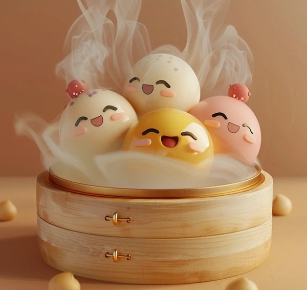 hình bánh bao cute 28