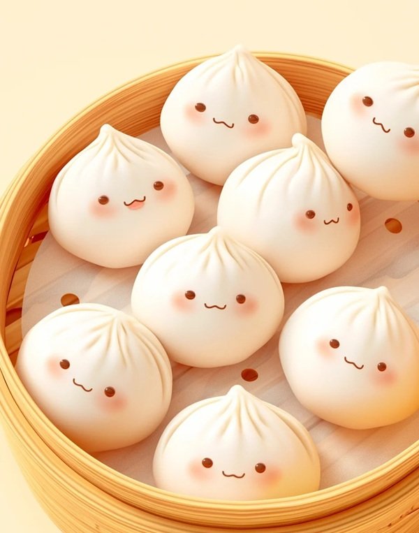 hình bánh bao cute 30