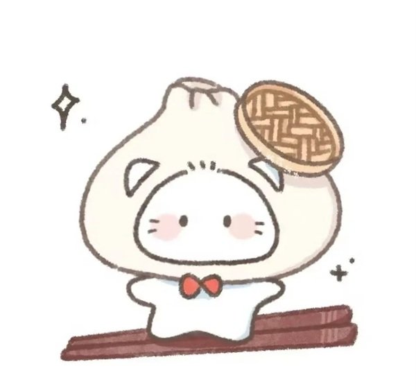 hình bánh bao cute 8