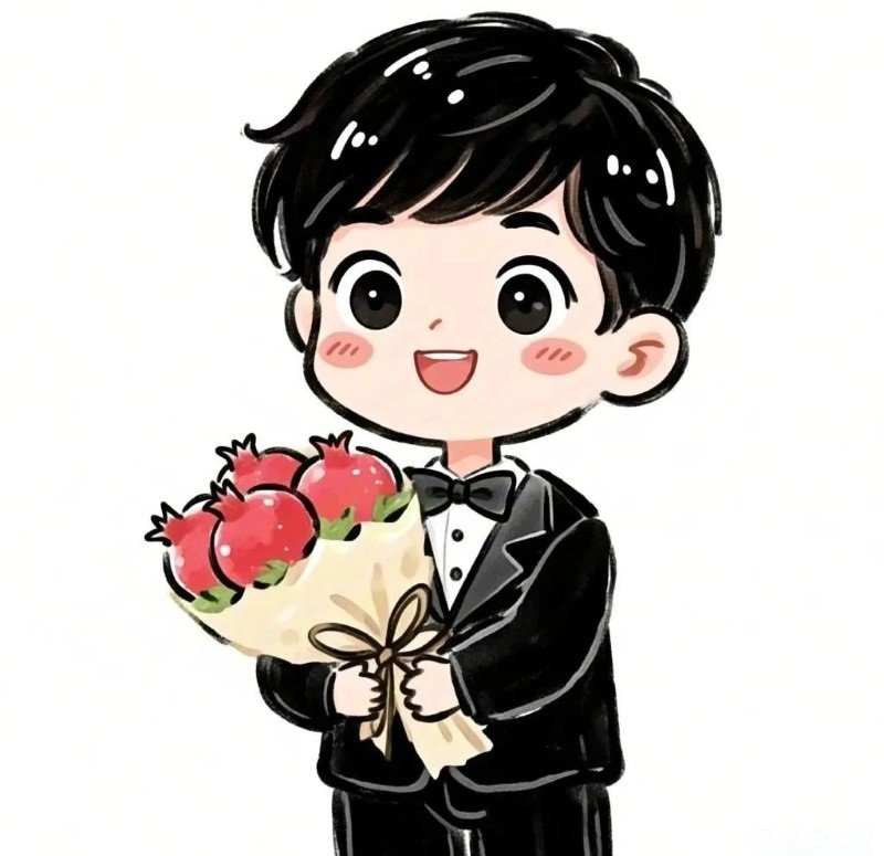 hình cô dâu chú rể chibi 10