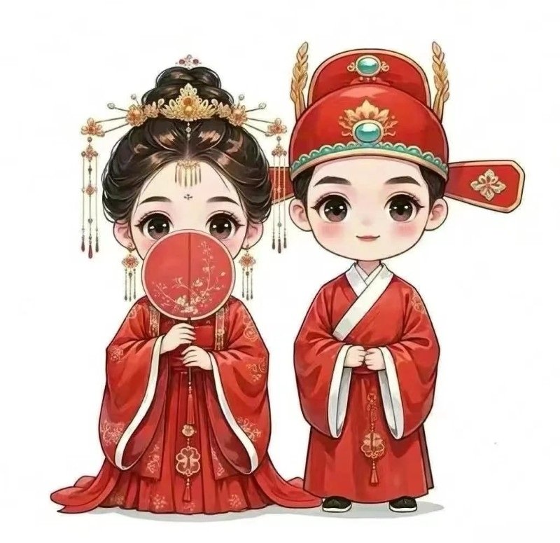 hình cô dâu chú rể chibi 18