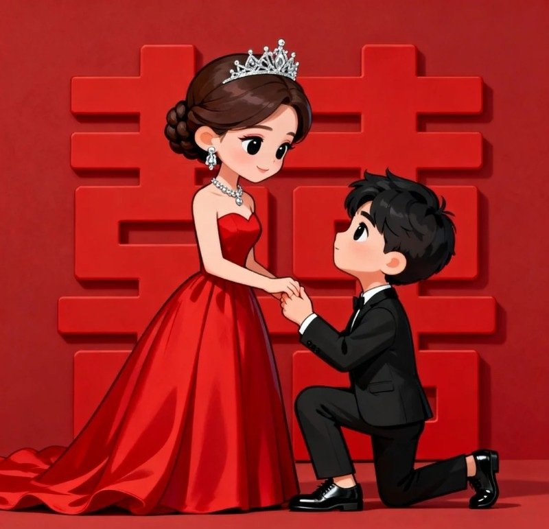 hình cô dâu chú rể chibi 25