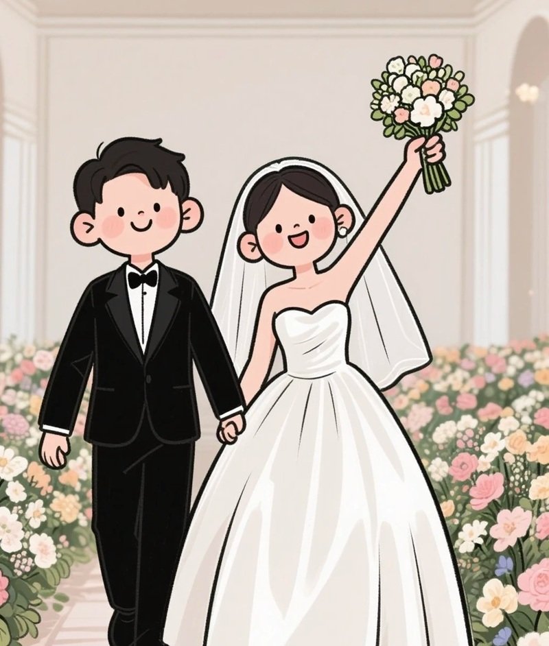 hình cô dâu chú rể chibi 4