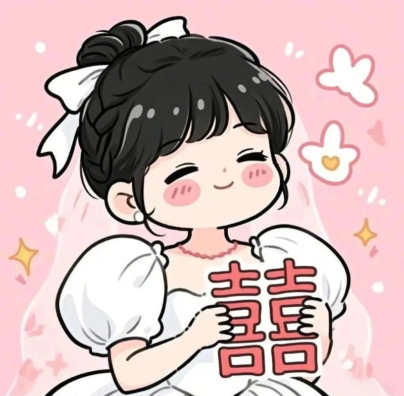 hình cô dâu chú rể chibi 8