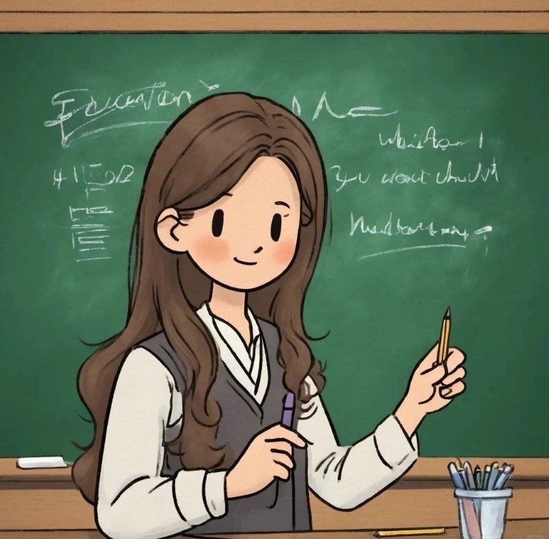 hình cô giáo chibi 10