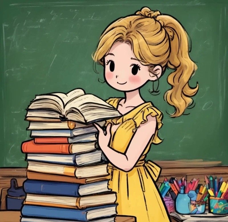 hình cô giáo chibi 11