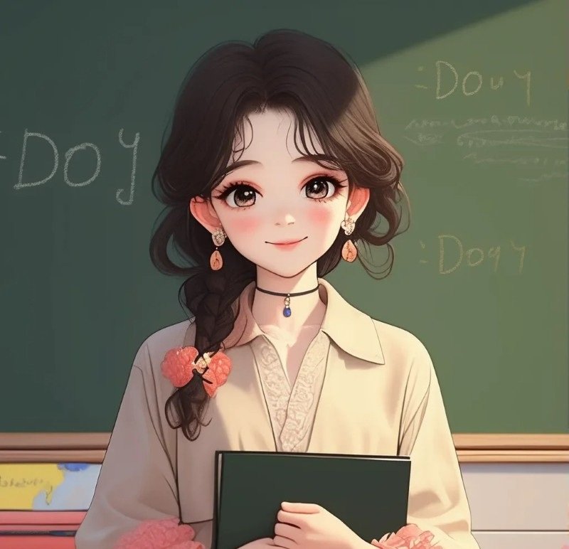 hình cô giáo chibi 13