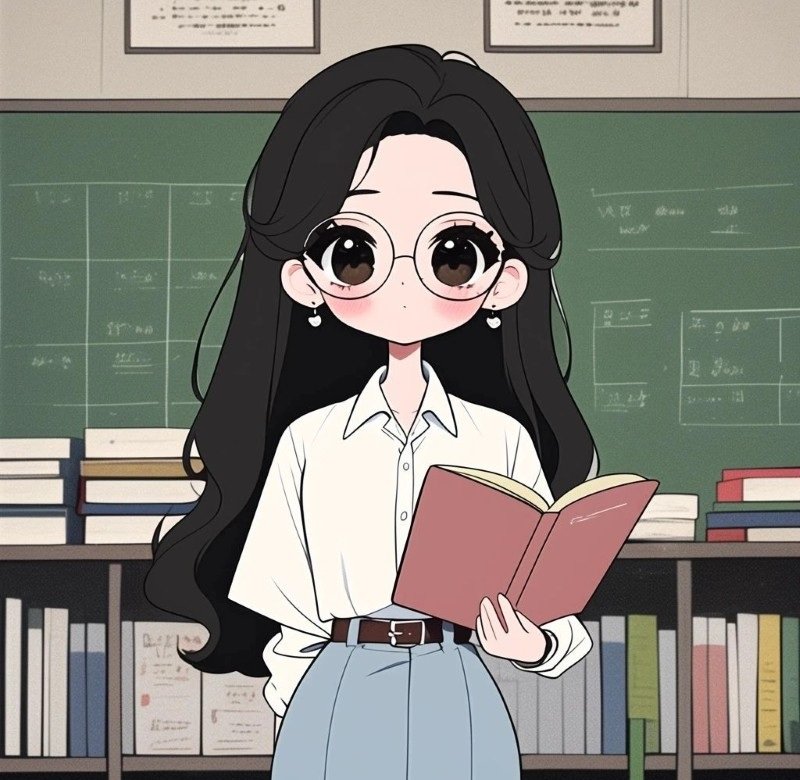 hình cô giáo chibi 15