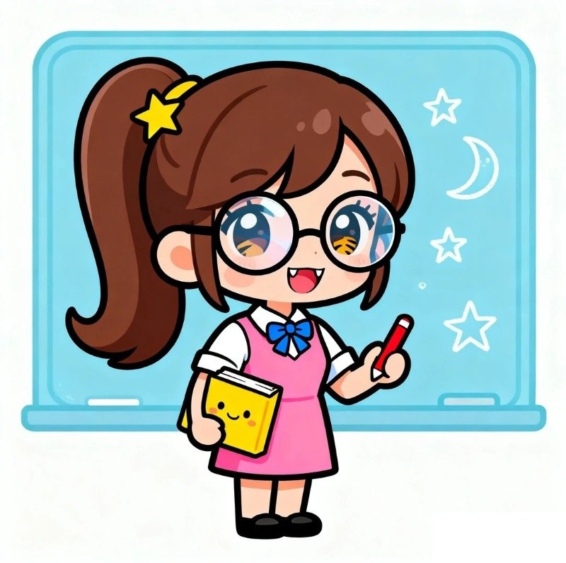 hình cô giáo chibi 3