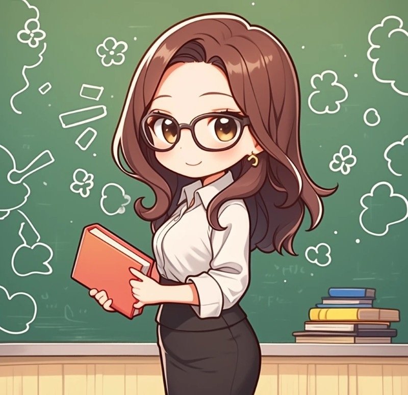 hình cô giáo chibi 30