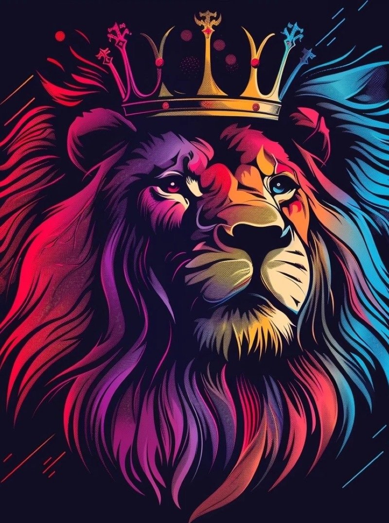 hình con sư tử 8