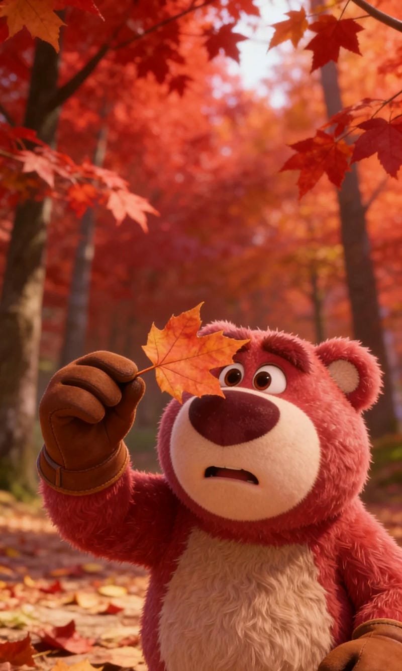 Hình ảnh gấu hồng cute với màu sắc tươi sáng