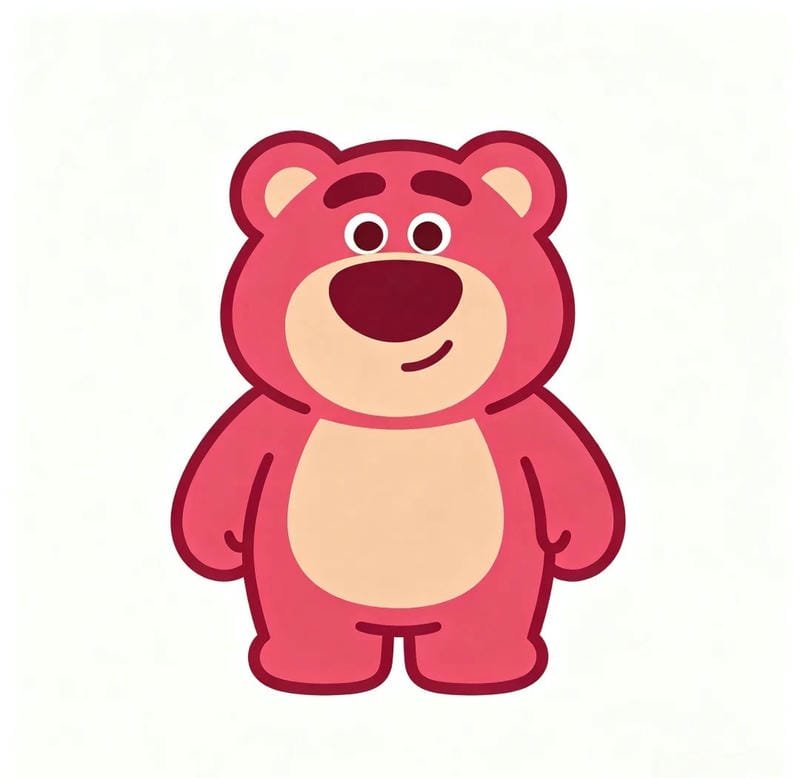 Gấu dâu cute với tạo hình chibi xinh xắn