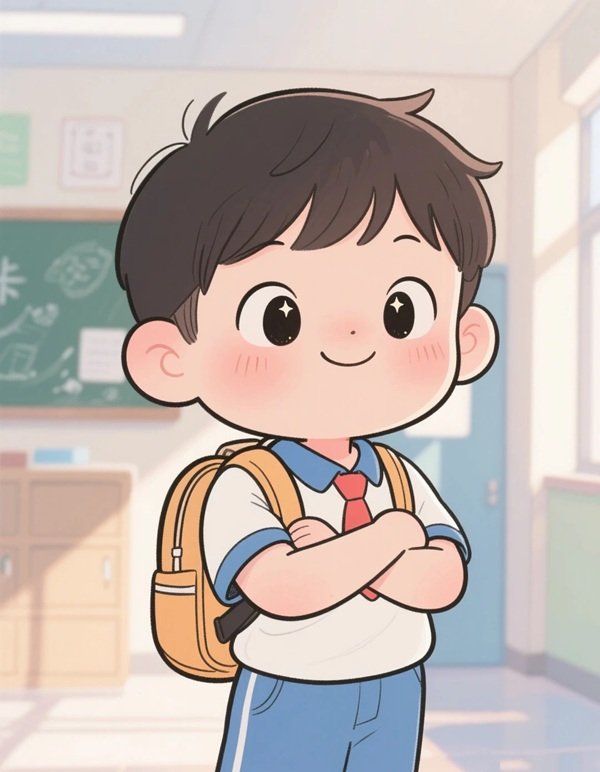 hình học sinh chibi 15