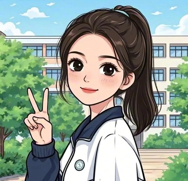 hình học sinh chibi 25