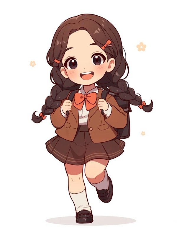 hình học sinh chibi 3