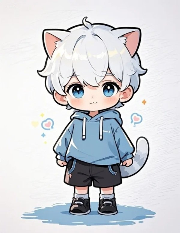 hình học sinh chibi 5