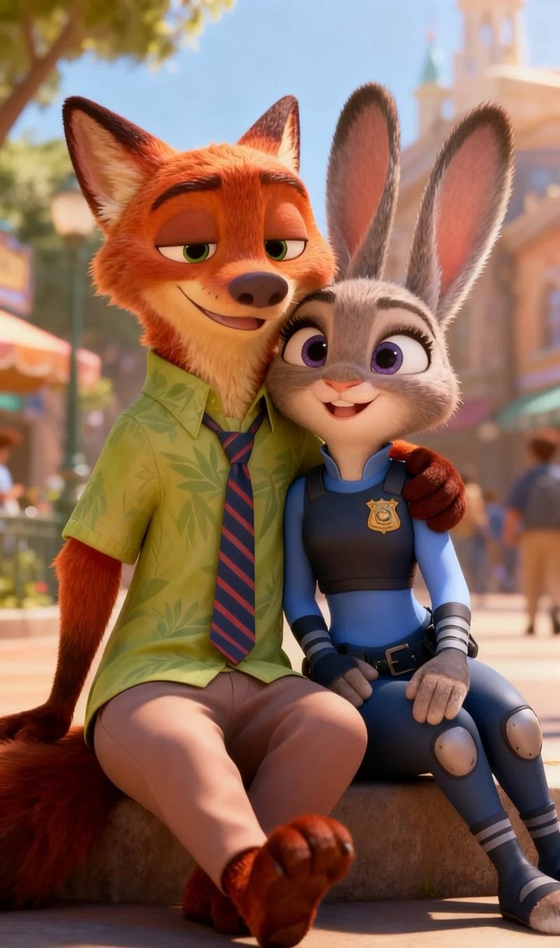 hình nền cáo và thỏ zootopia 1