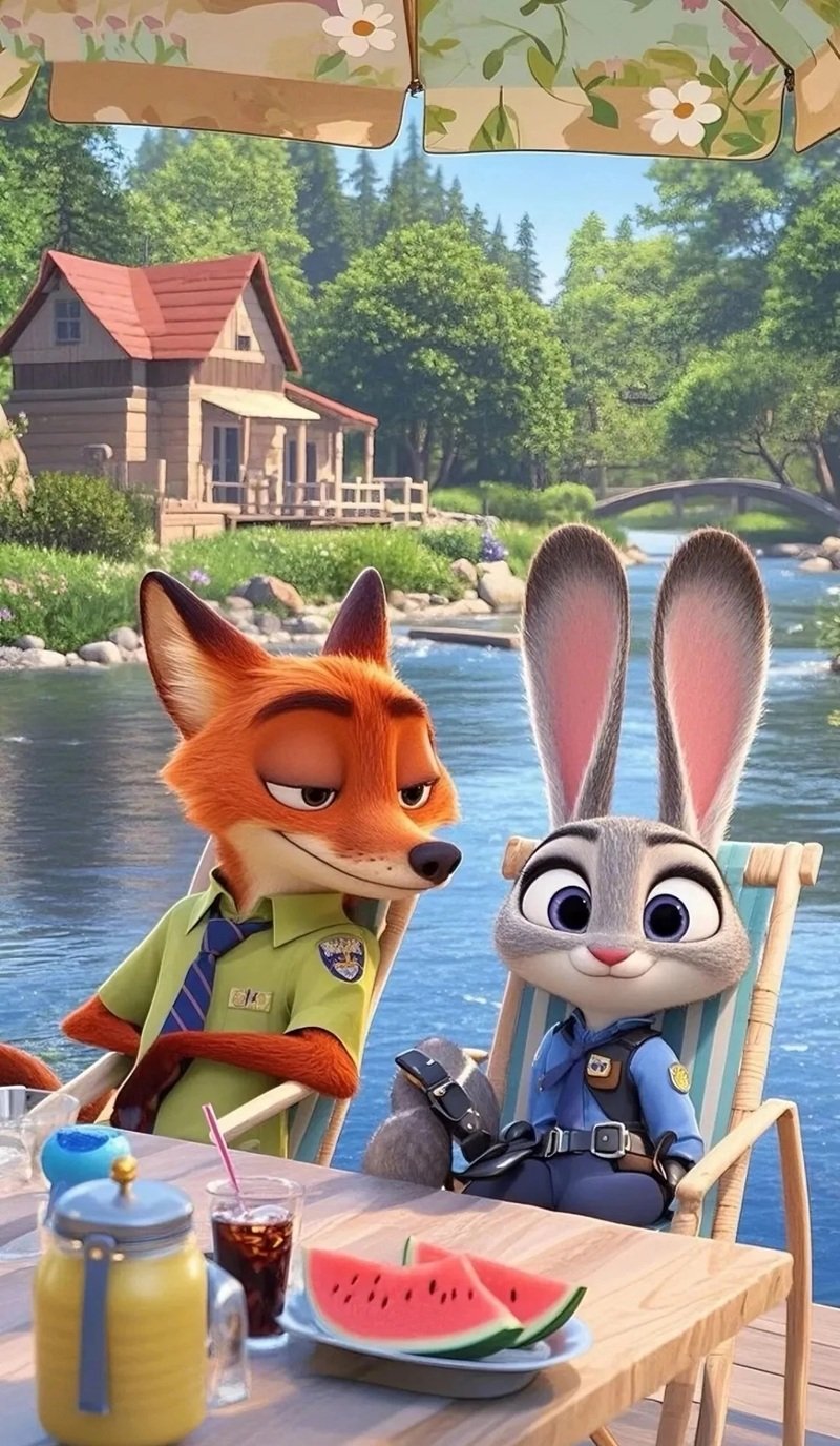 hình nền cáo và thỏ zootopia 12