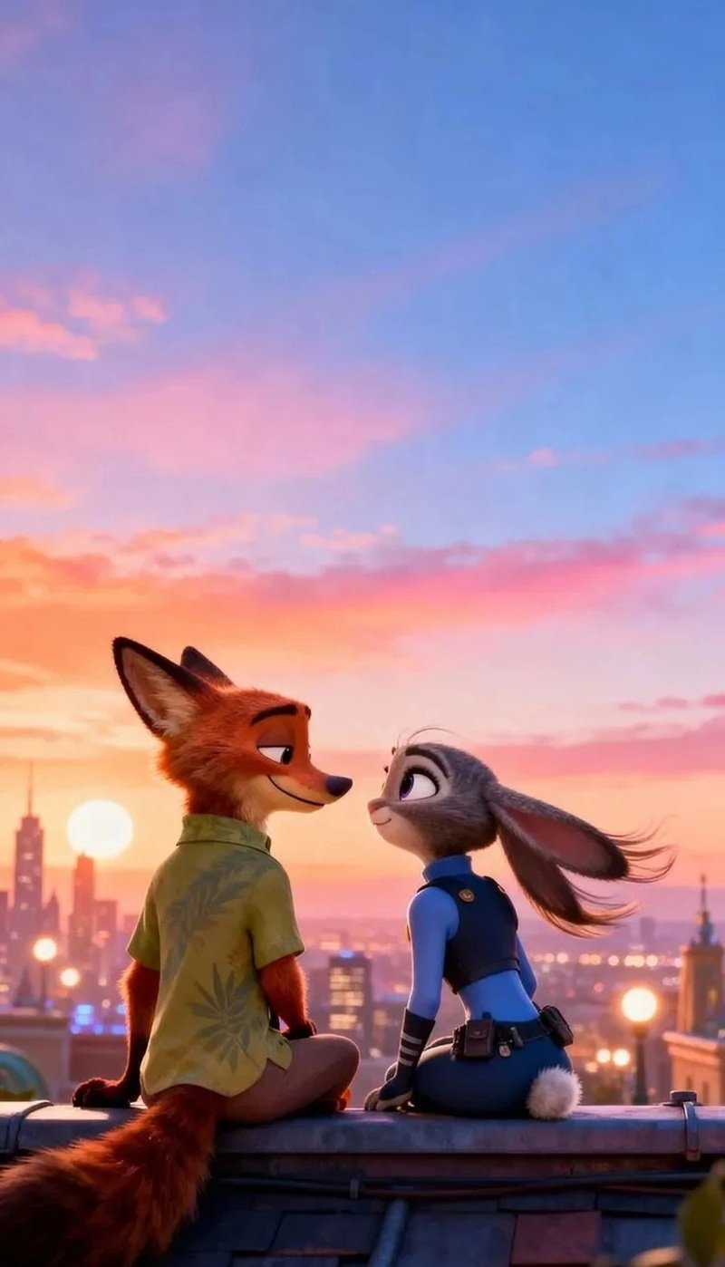 hình nền cáo và thỏ zootopia 14