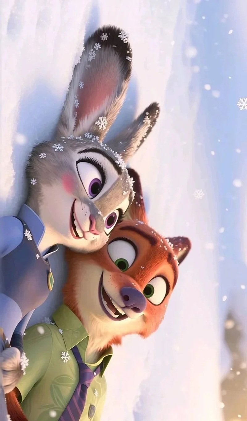 hình nền cáo và thỏ zootopia 15