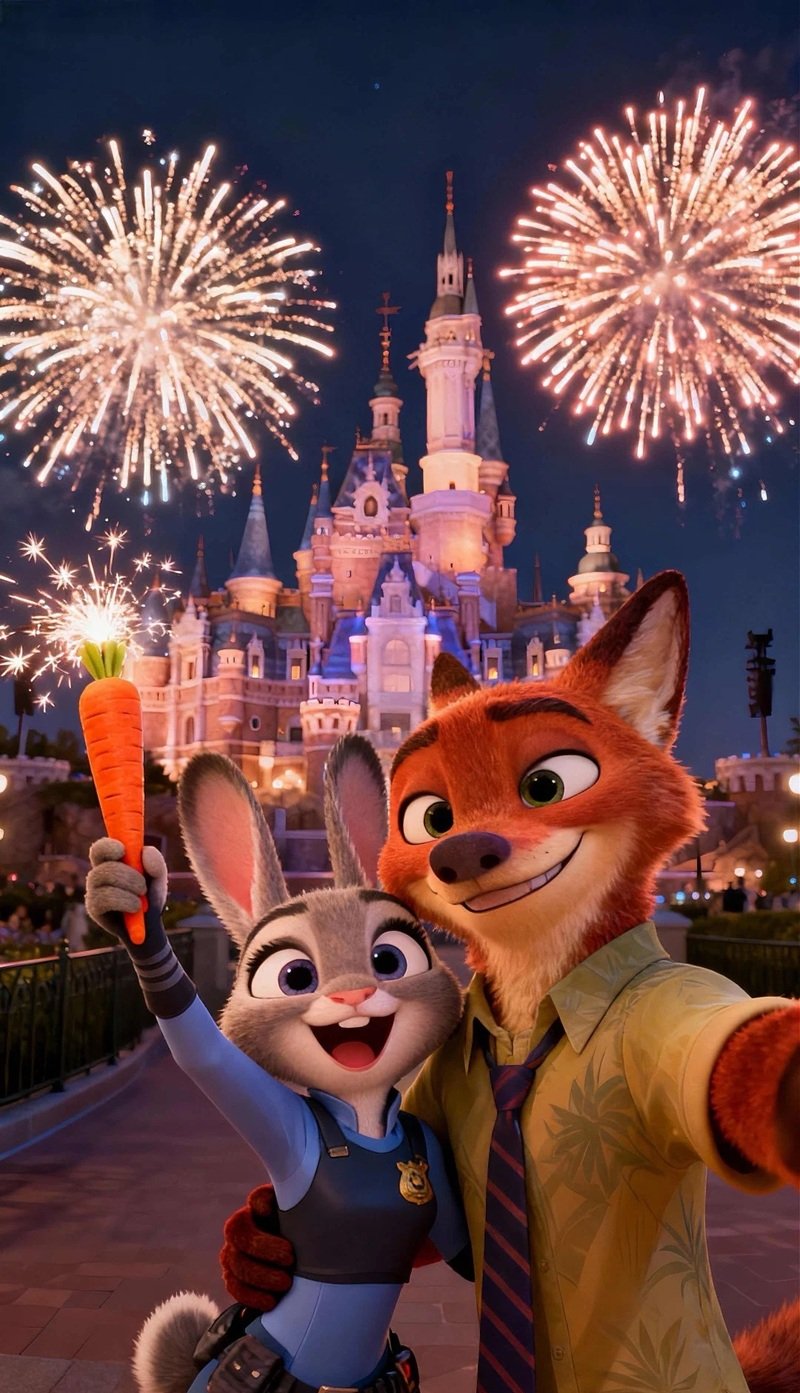 hình nền cáo và thỏ zootopia 19