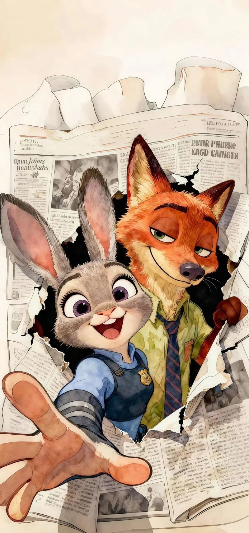 hình nền cáo và thỏ zootopia 20