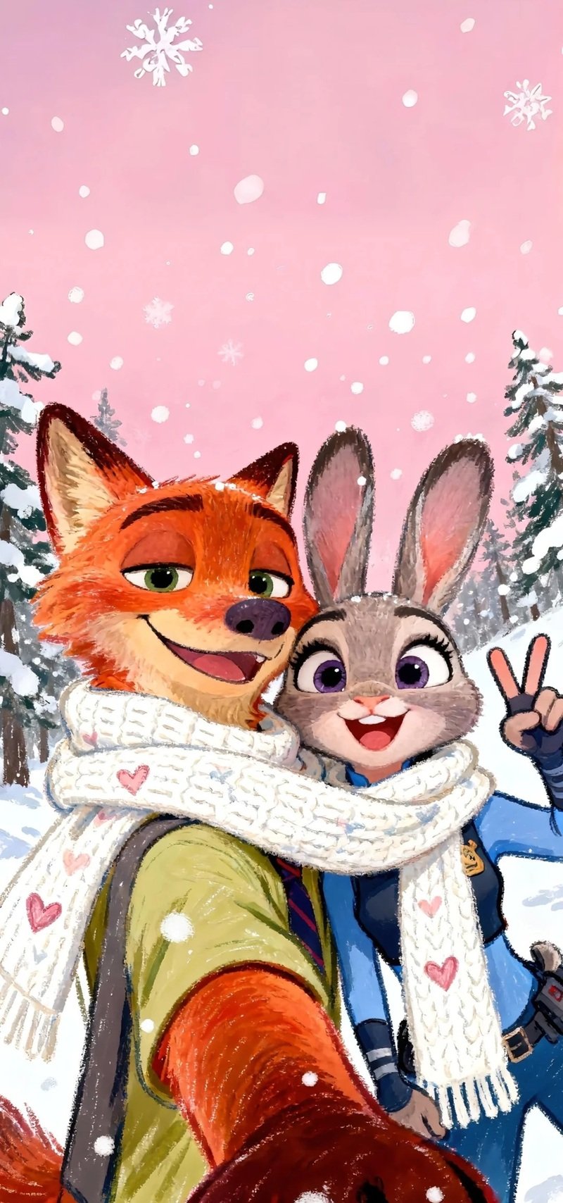 hình nền cáo và thỏ zootopia 23