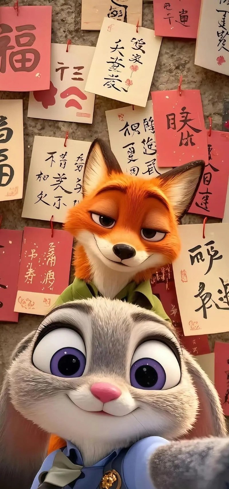 hình nền cáo và thỏ zootopia 3
