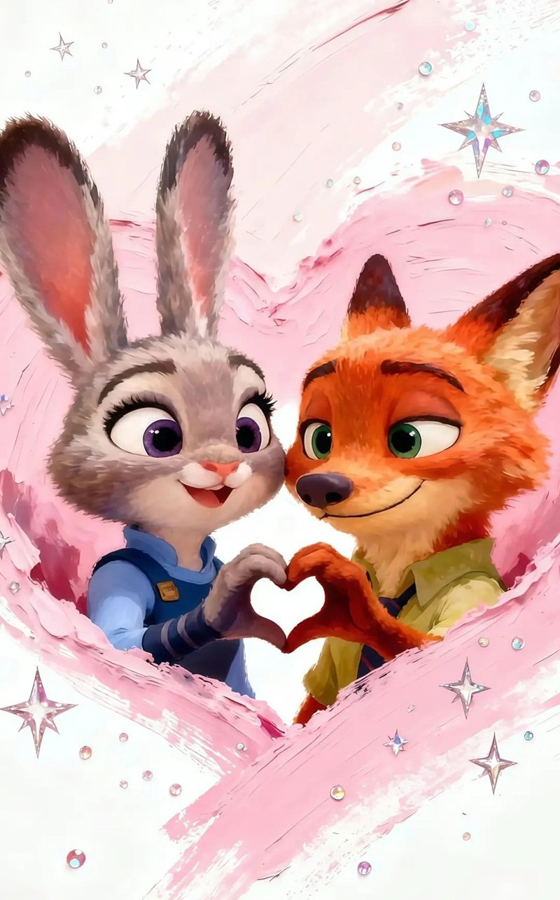 hình nền cáo và thỏ zootopia 6