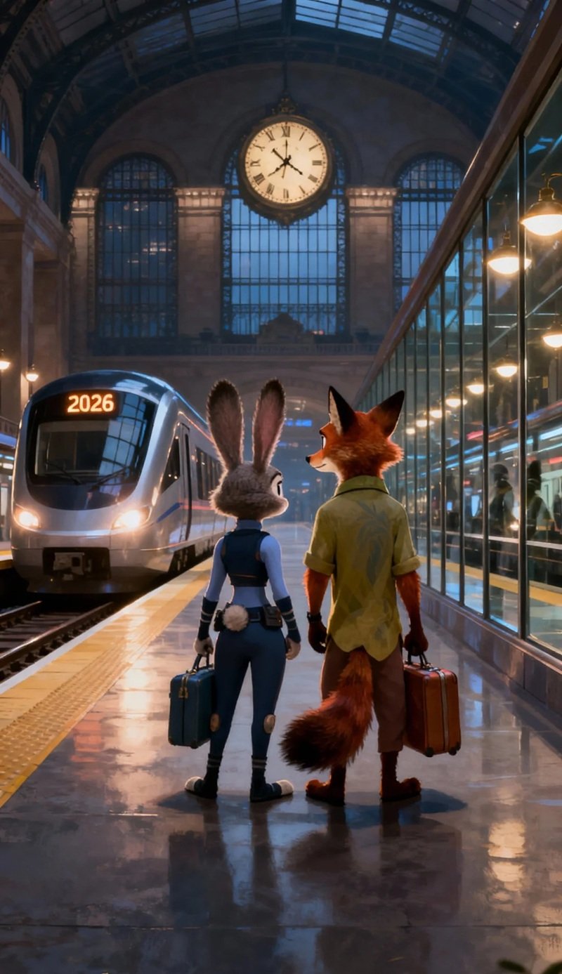hình nền cáo và thỏ zootopia 9
