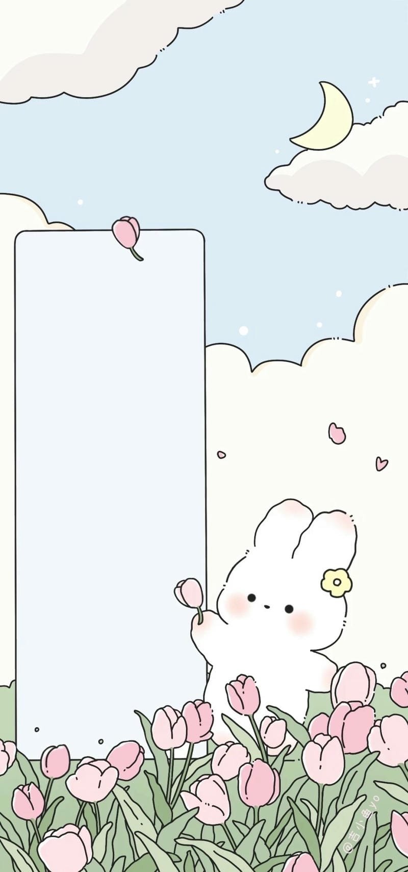 Hình nền con thỏ cute làm ảnh nền máy tính đẹp
