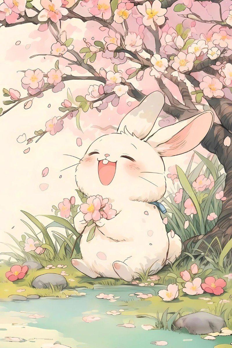 hình nền con thỏ cute 23