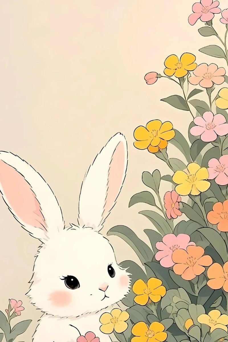 hình nền con thỏ cute 24