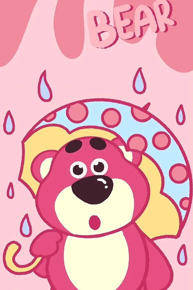 hình nền điện thoại gấu dâu 10