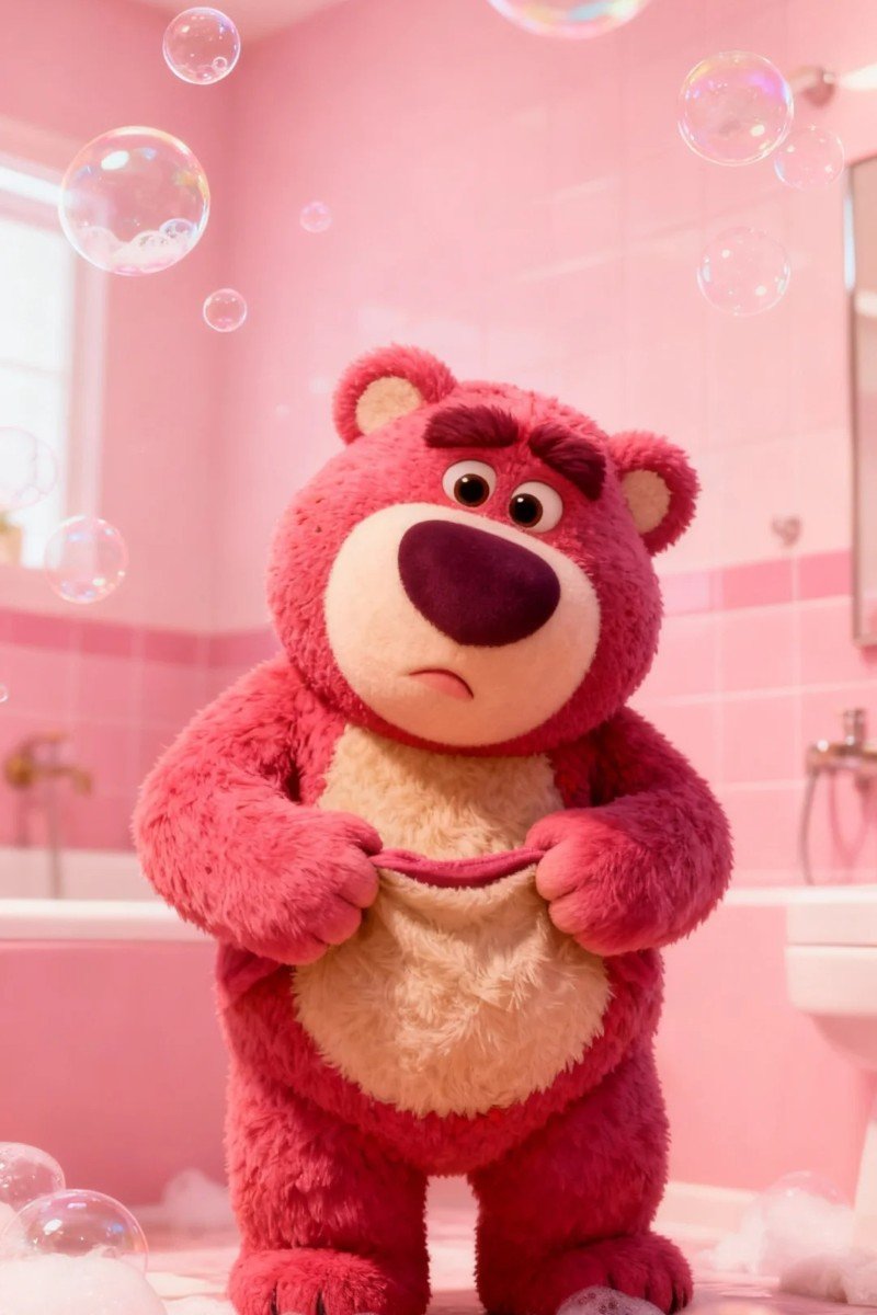 hình nền điện thoại gấu dâu 30