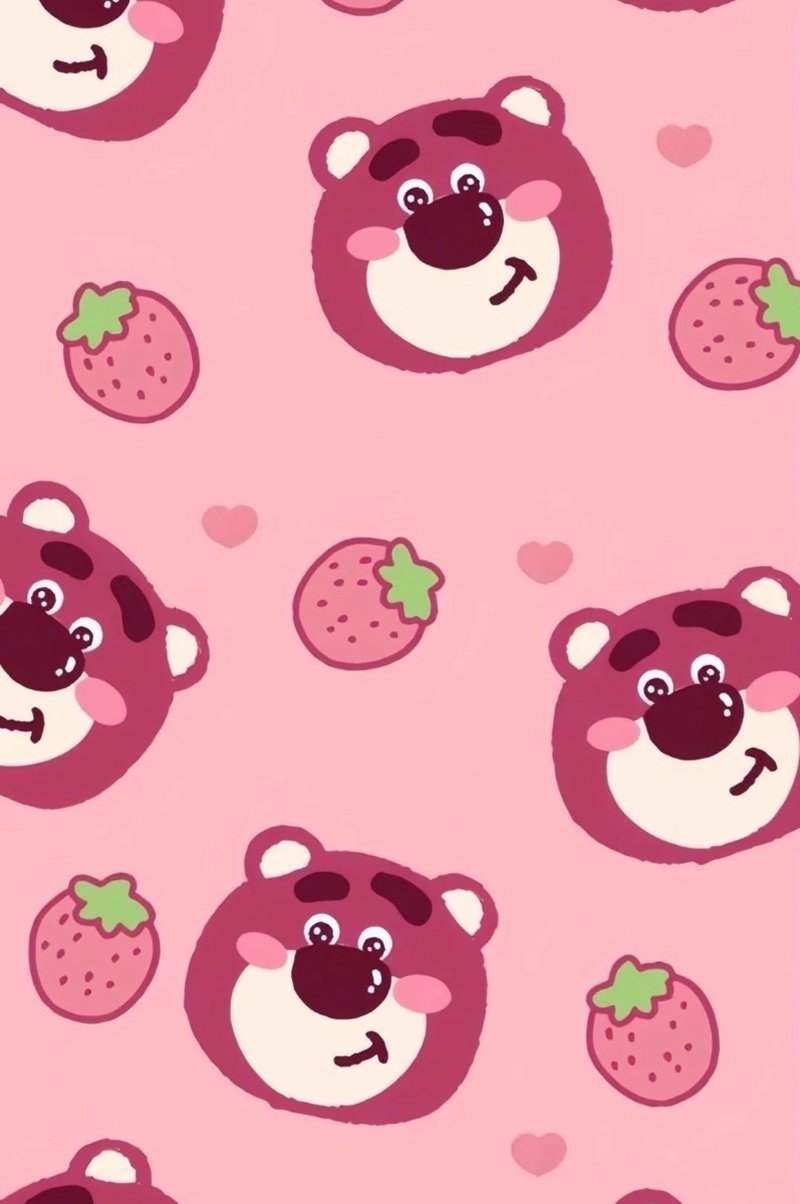 hình nền điện thoại gấu dâu 6