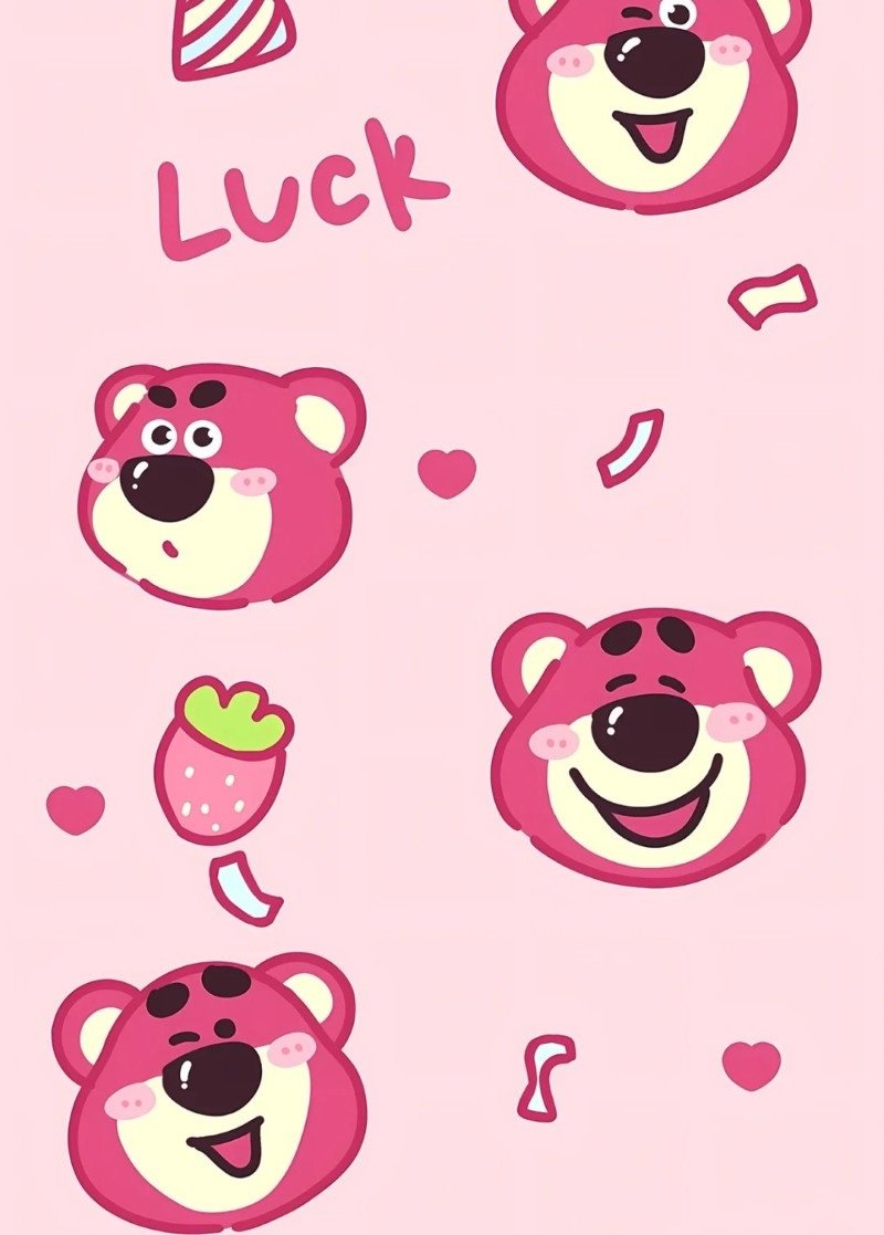 hình nền điện thoại gấu dâu 9