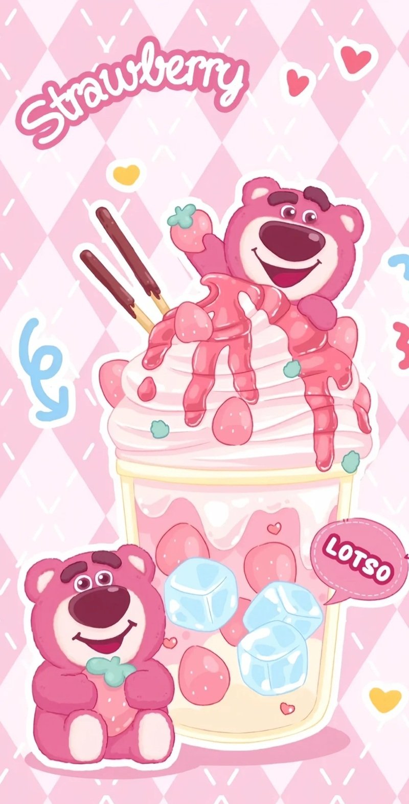 hình nền gấu dâu 5