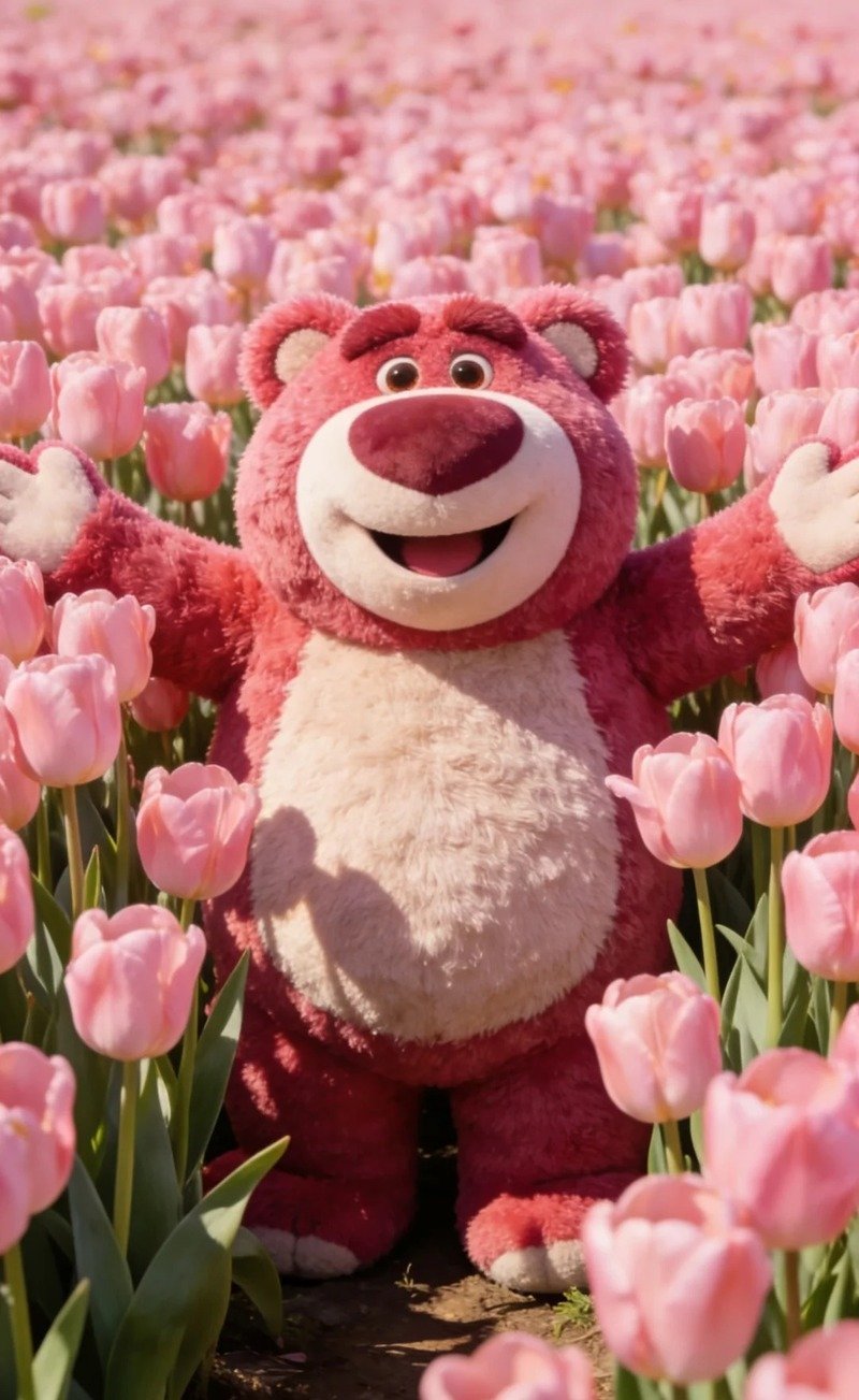 Hình nền gấu dâu cute làm ảnh nền đẹp