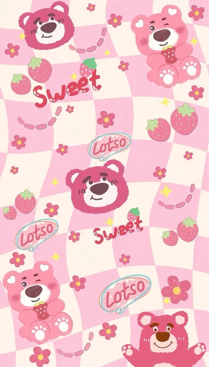 hình nền gấu dâu 7