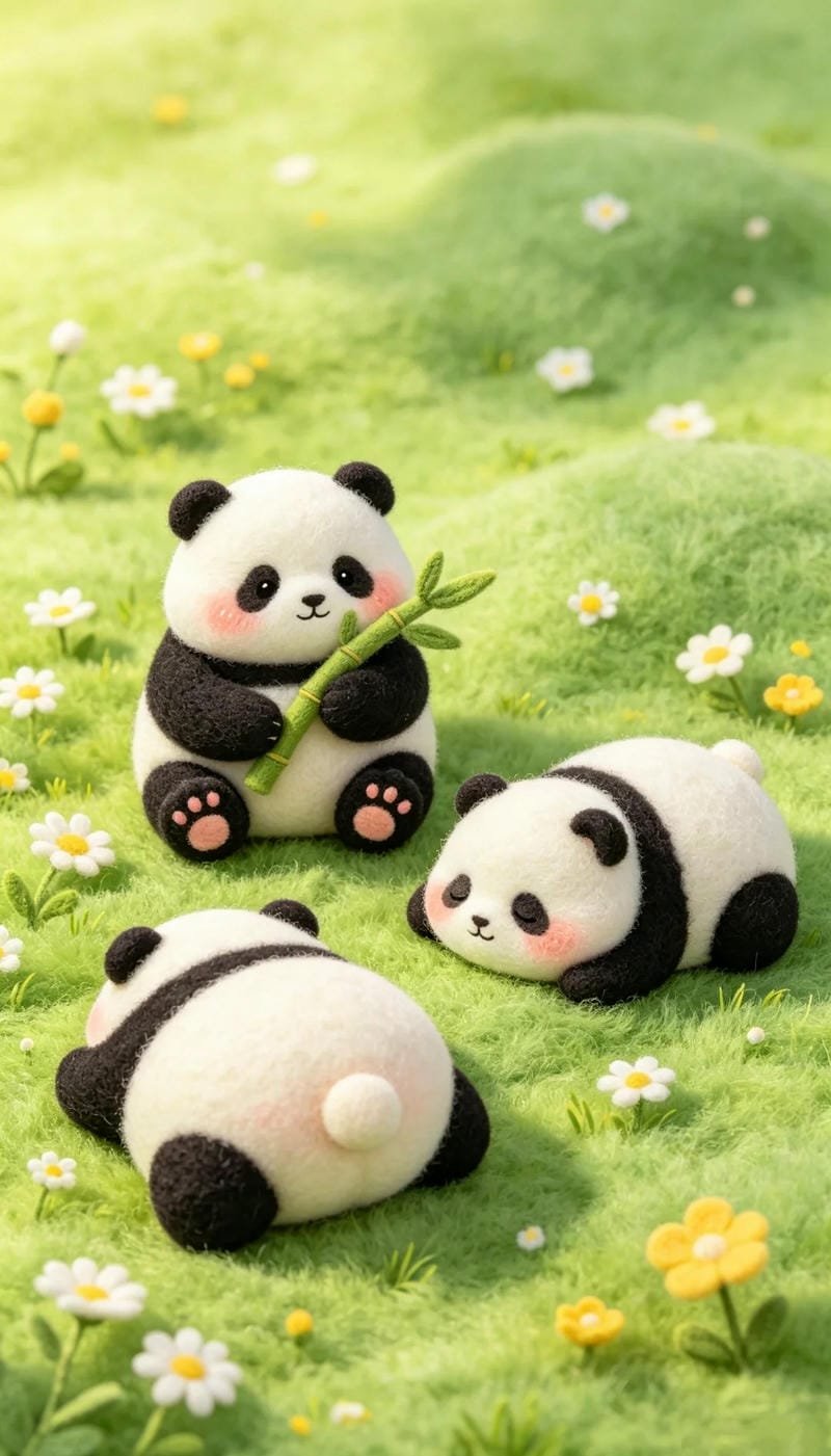 Hình gấu trúc chibi làm ảnh đại diện đẹp mắt