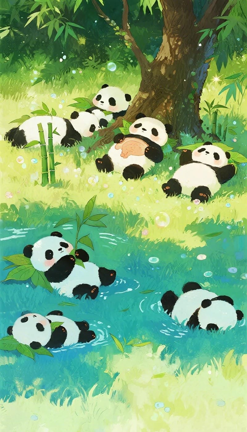 Ảnh gấu trúc cute với đôi mắt long lanh